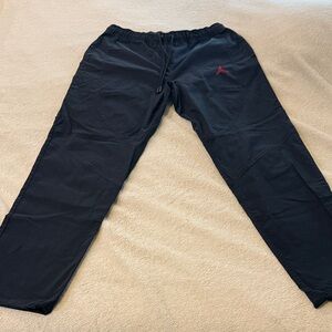 Jordan Black Sweatpants with Red Logo
